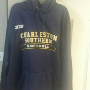 Navy slick hoodie